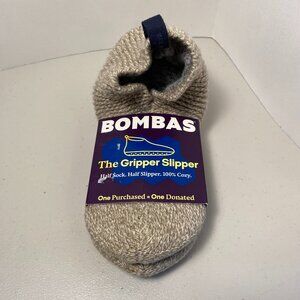 Bombas Gripper Slipper Youth 1-5 in Taupe New With Tags | Cozy, Soft & Stay Put